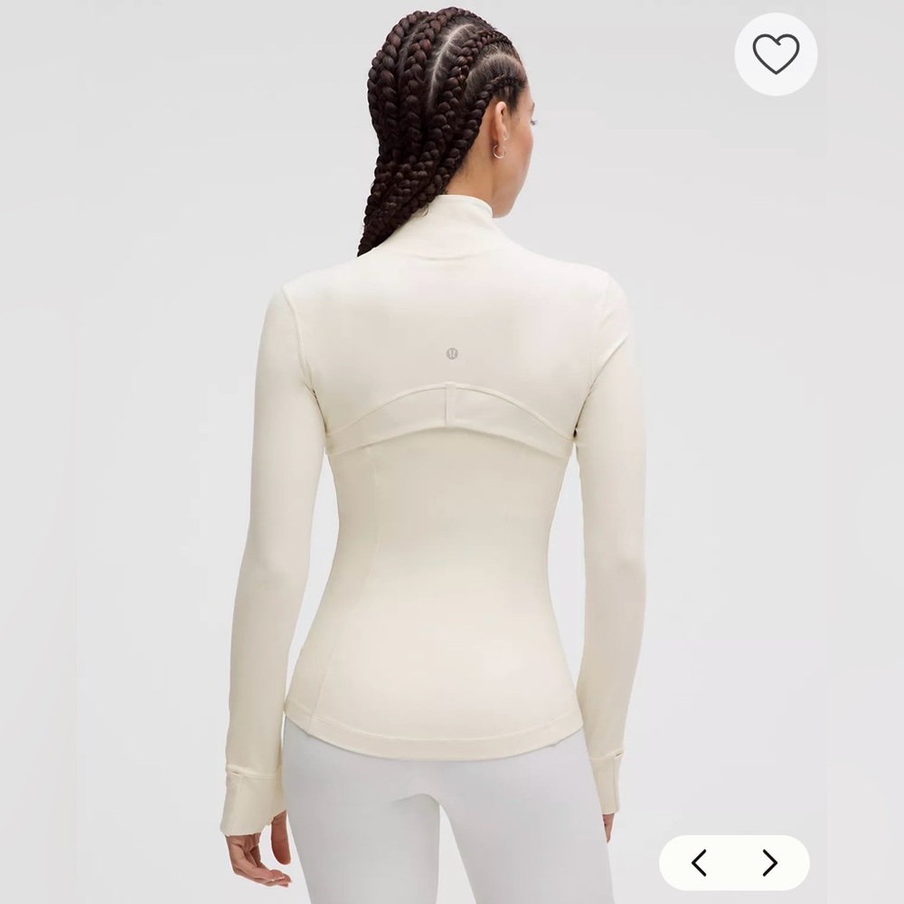 NWT Lululemon Nulu Cropped Define Jacket in Light Ivory Size 6 - Picture 3 of 15